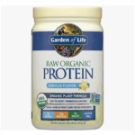 Garden of Life Raw Organic Protein Vanilla Powder, 20 Servings: Certified Vegan, Gluten Free, Organic, Non-GMO, Plant Based Sugar Free Protein Shake with Probiotics & Enzymes, 4g BCAAs, 22g Protein