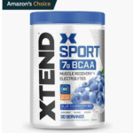 XTEND Sport BCAA Powder Blue Raspberry Ice - Electrolyte Powder for Recovery & Hydration with Amino Acids - 30 Servings