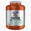 NOW Sports Nutrition, Pea Protein 24 g, Fast Absorbing, Natural Unflavored Powder, Beige, 7 lb