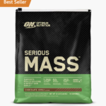 Optimum Nutrition Serious Mass Weight Gainer Protein Powder, Vitamin C, Zinc and Vitamin D for Immune Support, Strawberry, 12 Pound (Packaging May Vary)