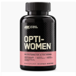 Optimum Nutrition Opti-Women, Vitamin C, Zinc and Vitamin D for Immune Support Womens Daily Multivitamin Supplement with Iron, Capsules, 120 Count