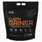 Rivalus Clean Gainer - Chocolate Fudge 10 Pound - Delicious Lean Mass Gainer with Premium Dairy Proteins, Complex Carbohydrates, and Quality Lipids, No Banned Substances, Made in USA