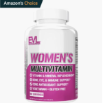 Evlution Nutrition Women’s Multivitamin - Full Spectrum Vitamins & Minerals, Immune Health, Vitamin C & D, Iron, Zinc, Antioxidants & Bioflavonoids, Skin, Hair, Bone, Eye Health, 120 Tablets, 60 Days