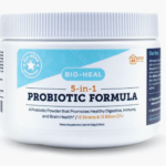 5-in-1 Bio-Heal® Probiotic for Kids, Men & Women (Powder) - Best Supplement for Brain Function, Gut Health & Constipation - Shelf Stable & Fortified with Vitamins, Minerals & Prebiotics - All-Natural